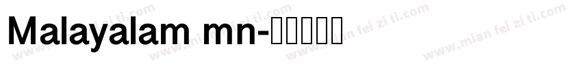 Malayalam mn字体转换